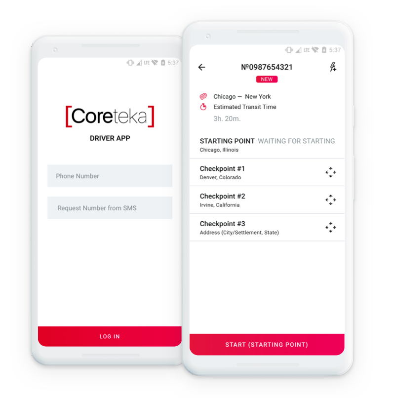 Coreteka – driver tracking app - 5