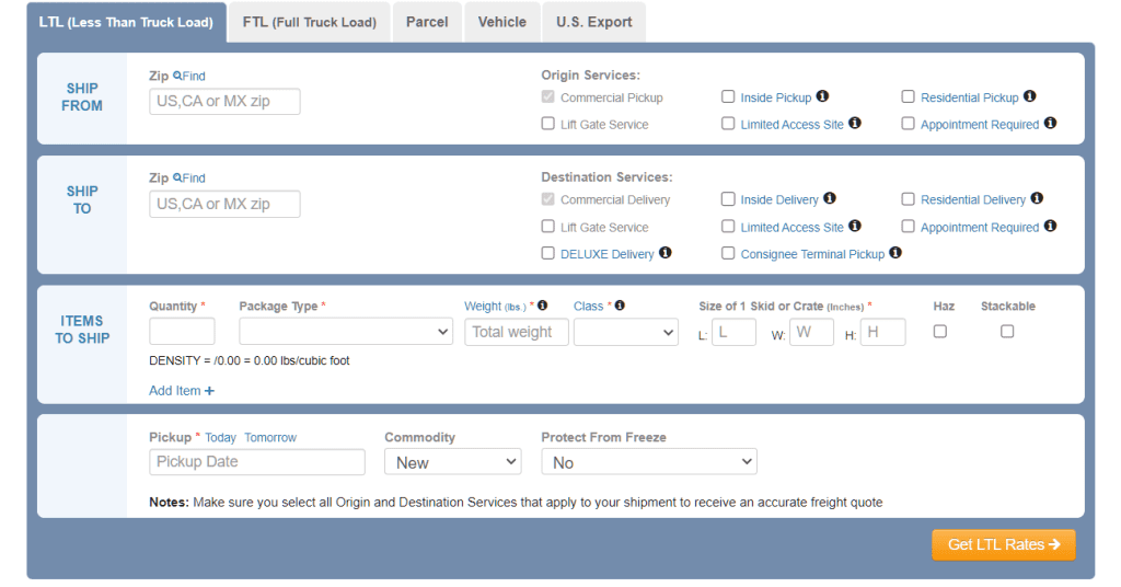 Top 3 LTL Cost Calculators And Their Features  - 13